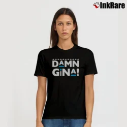 Women’s Damn Gina Martin Old School Comedy Signature T-Shirt in black | Soft, Flattering Fit