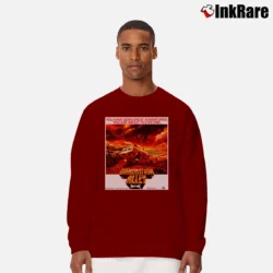 Men’s Damnation Alley 1977 Movie Long-Sleeve Shirt in maroon | Sleek, Lightweight, Year-Round Wear