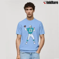 Men’s Dan Marino Miami Dolphins Classic T-Shirt in light blue | Soft, Breathable Everyday Wear