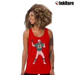Women’s Dan Marino Miami Dolphins Tank Top in red | Lightweight, Movement-Friendly