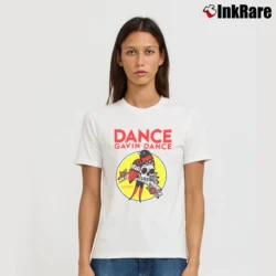 Women’s Dance Gavin Dance Bird Skull T-Shirt in white | Soft, Flattering Fit