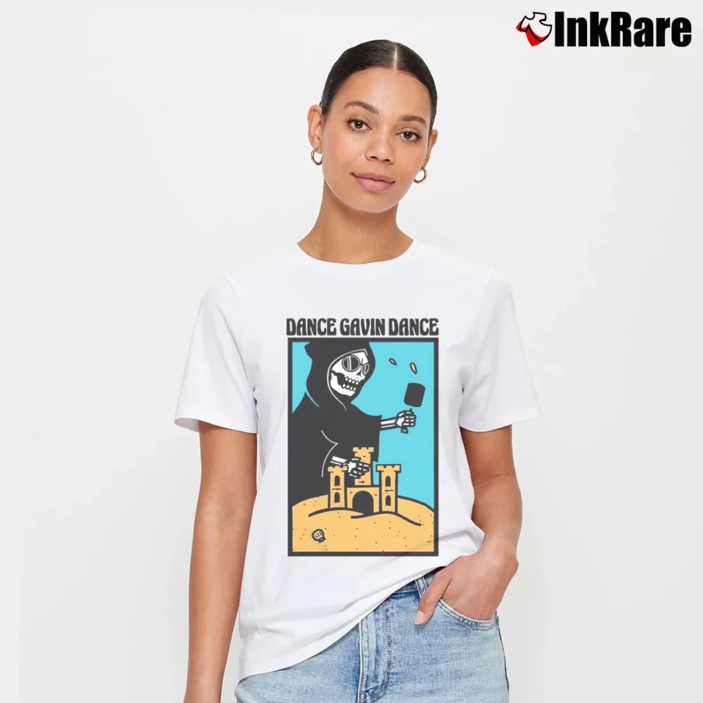 Women’s Dance Gavin Dance Castle Reaper Birthday Gift Signature T-Shirt in white | Soft, Flattering Fit