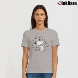 Women’s Dancing Snoopy Classic Signature T-Shirt in sport grey | Soft, Flattering Fit