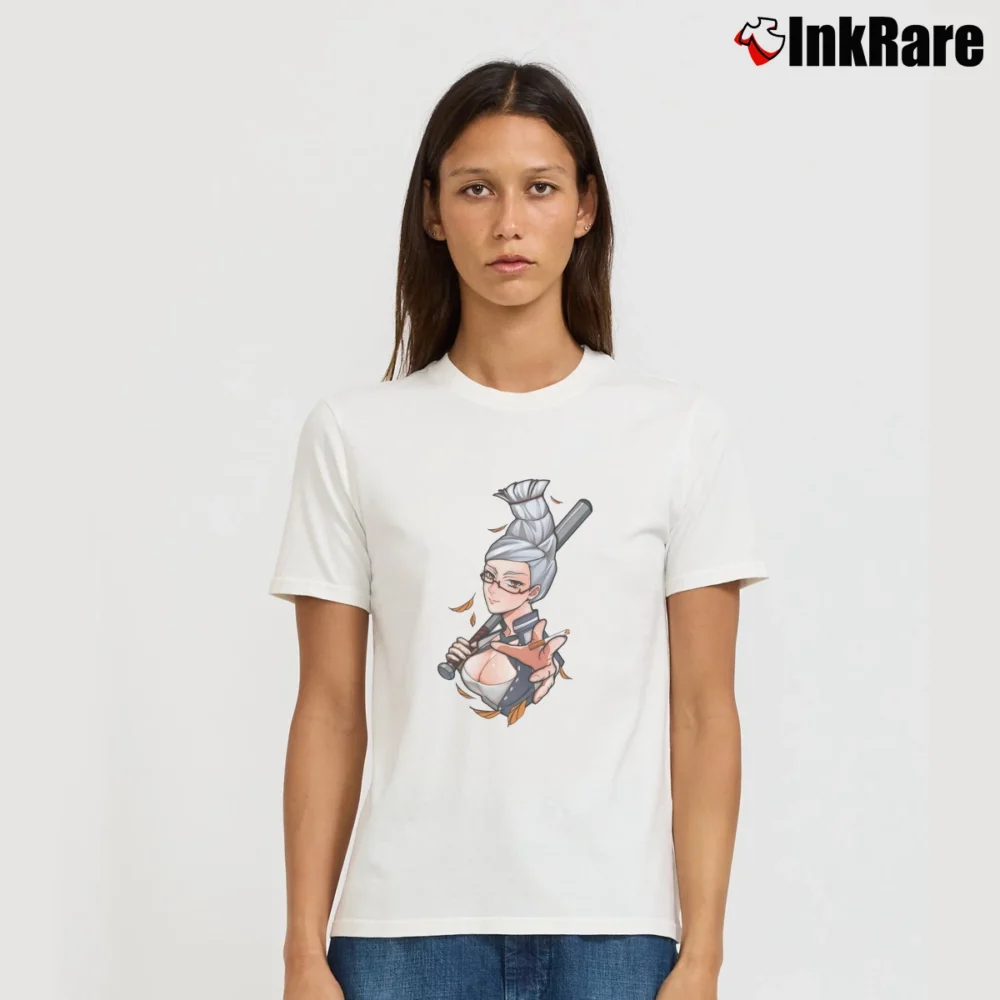 Women’s Dandadan Seiko Ayase T-Shirt in white | Soft, Flattering Fit