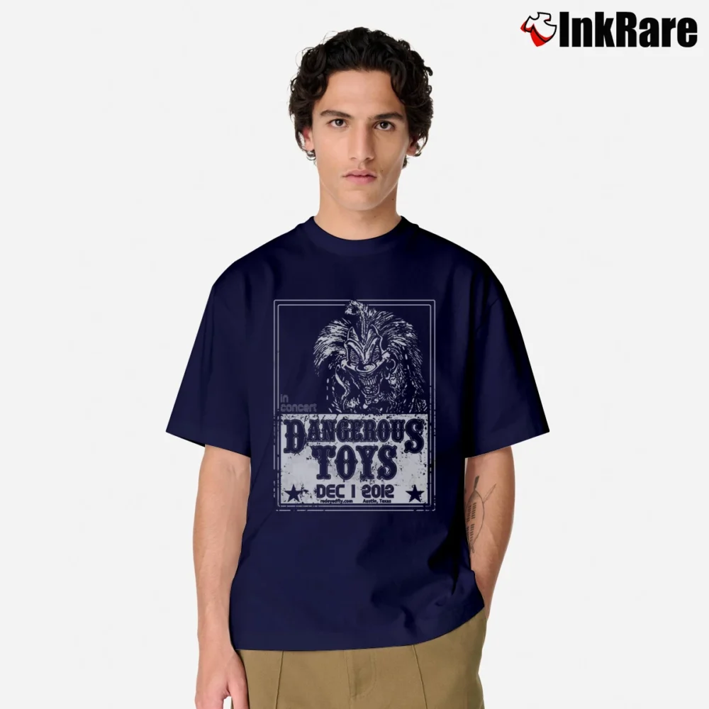 Men’s Dangerous Toys Rock Band Graphic Classic T-Shirt in navy | Soft, Breathable Everyday Wear