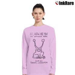 Women’s Daniel Johnston Hi How Are You Long-Sleeve Top in light pink | Sleek, Versatile, All-Season