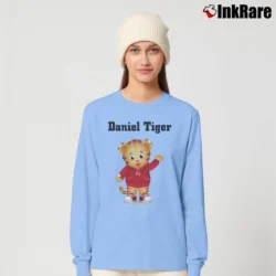 Women’s Daniel Tiger Funny Long-Sleeve Top in light blue | Sleek, Versatile, All-Season