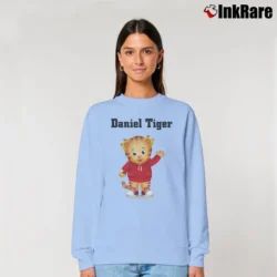 Women’s Daniel Tiger Funny Relaxed Sweatshirt in light blue | Soft, Laid-Back Vibe