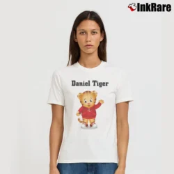 Women’s Daniel Tiger Funny Signature T-Shirt in white | Soft, Flattering Fit