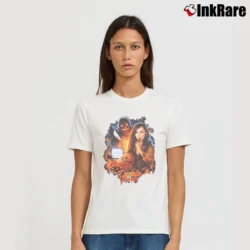 Women’s Danielle Harris Trick Or Treat Signature T-Shirt in white | Soft, Flattering Fit