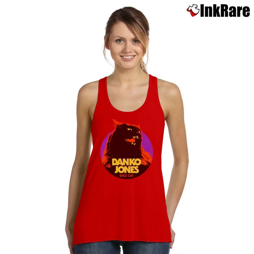 Women’s Danko Jones Wild Cat Music Tank Top in red | Lightweight, Movement-Friendly