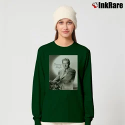 Women’s Danny Kaye Photo Postcard Long-Sleeve Top in forest green | Sleek, Versatile, All-Season
