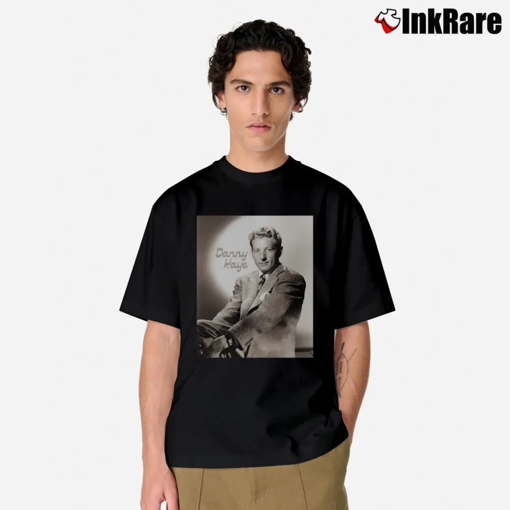 Men’s Danny Kaye Photo Postcard Classic T-Shirt in black | Soft, Breathable Everyday Wear