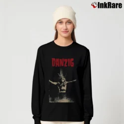 Women’s Danzig Band Logo Long-Sleeve Top in black | Sleek, Versatile, All-Season