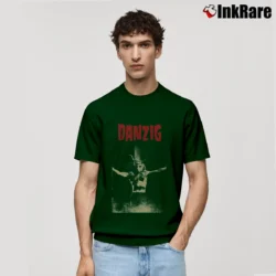 Men’s Danzig Band Logo Classic T-Shirt in forest green | Soft, Breathable Everyday Wear