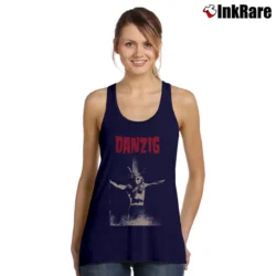 Women’s Danzig Band Logo Tank Top in navy | Lightweight, Movement-Friendly