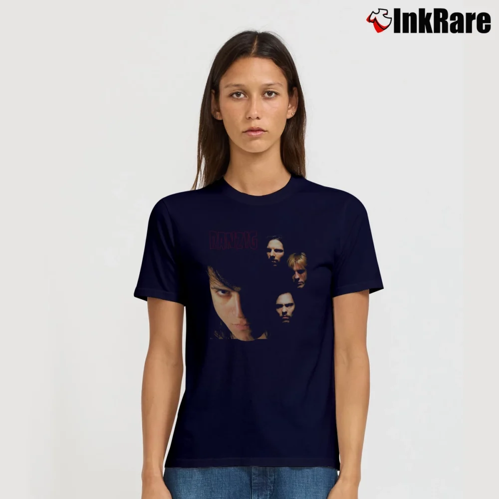 Women’s Danzig Ii Lucifuge 1991 Tour Graphic Signature T-Shirt in navy | Soft, Flattering Fit