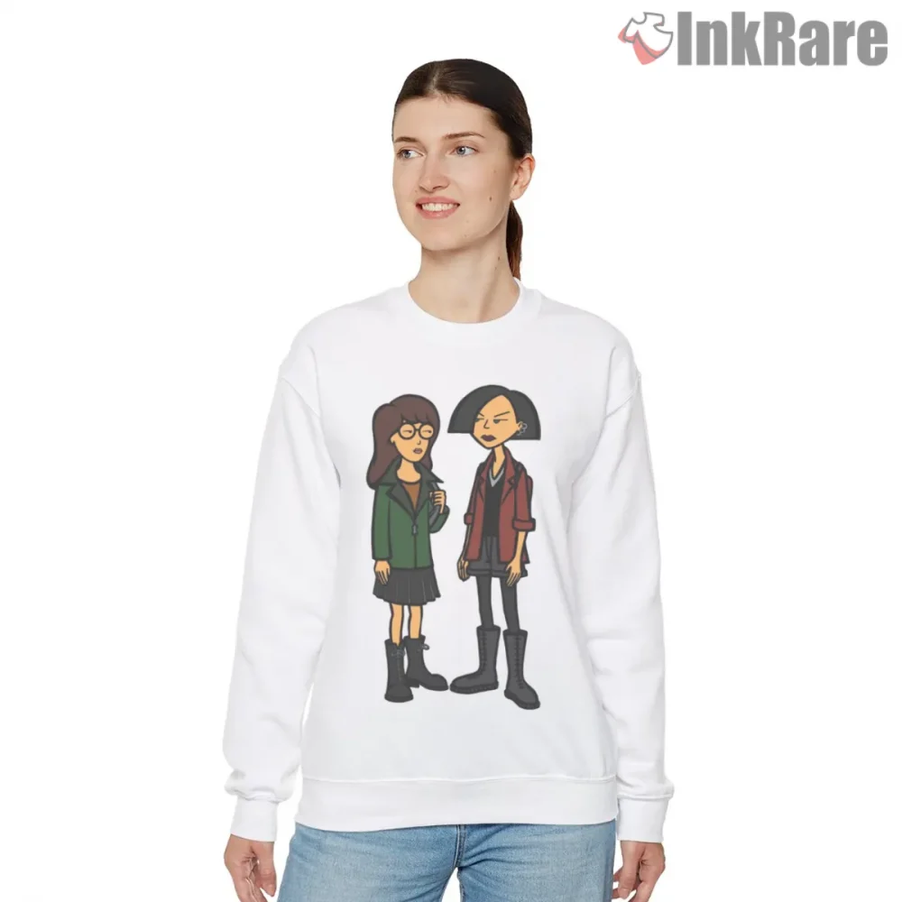 Daria And Jane Casual Duo Cartoon Shirt on graphic shirt for women graphic tee