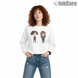 Daria And Jane Minimal Duo Standing Shirt on graphic shirt for women graphic tee