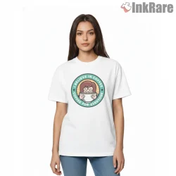 Daria Coffee For Everyone Circle Logo Shirt on white short sleeve shirt for women graphic tee