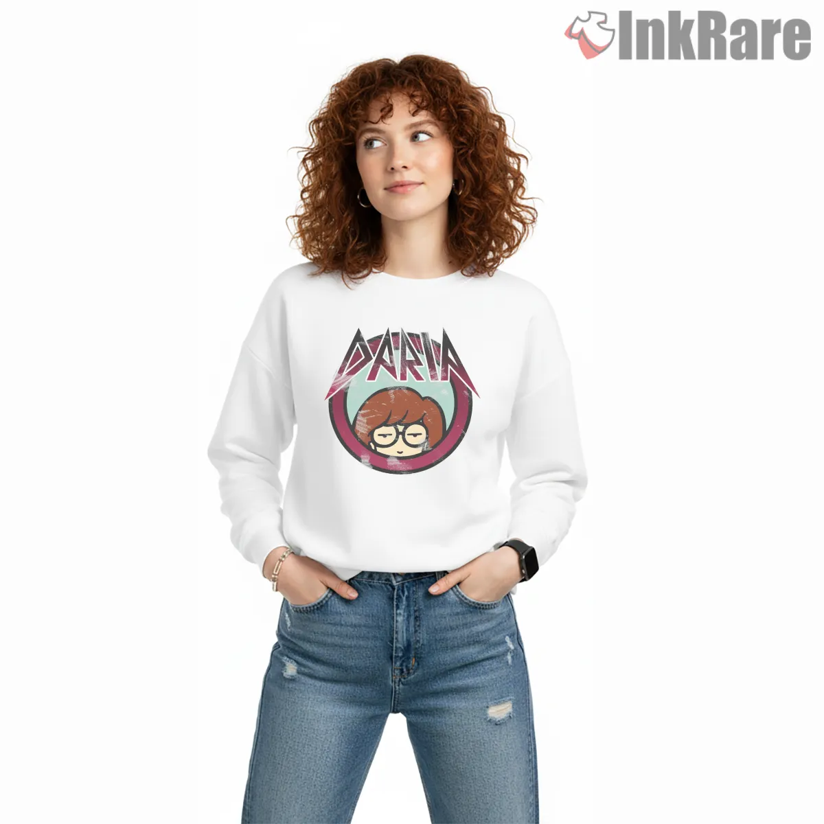Daria Metal Logo Graphic Signature Retro Shirt on graphic shirt for women graphic tee