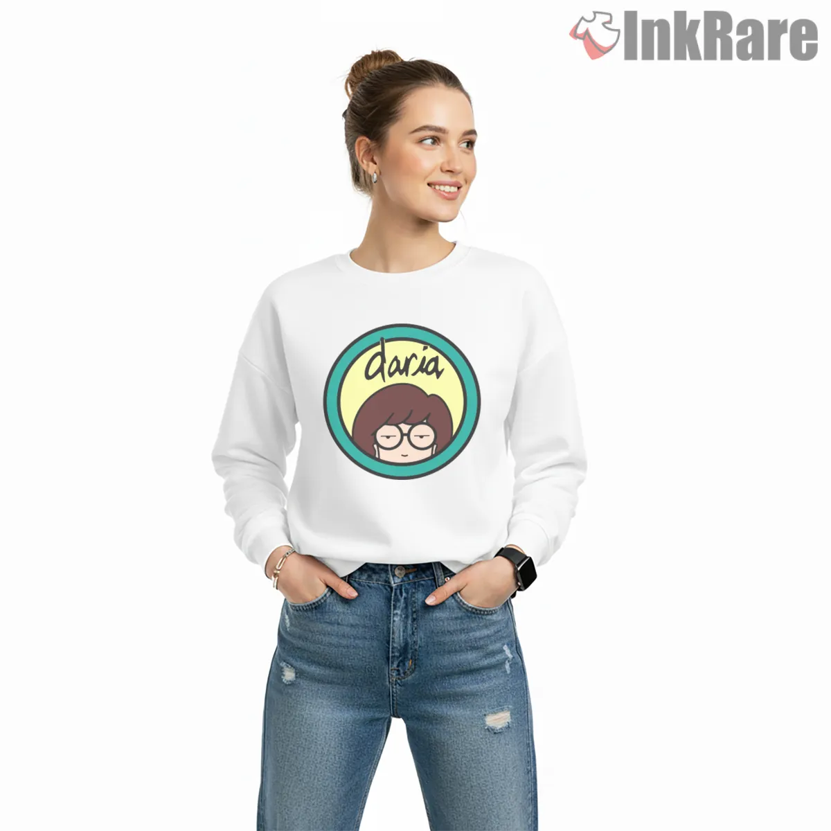 Daria Morgendorffer Classic Circle Portrait Shirt on graphic shirt for women graphic tee