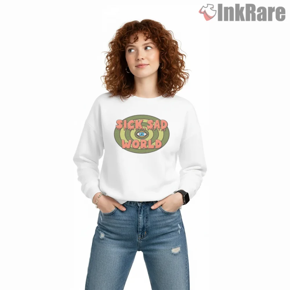Daria Sick Sad World Spiral Eye Retro Shirt on graphic shirt for women graphic tee
