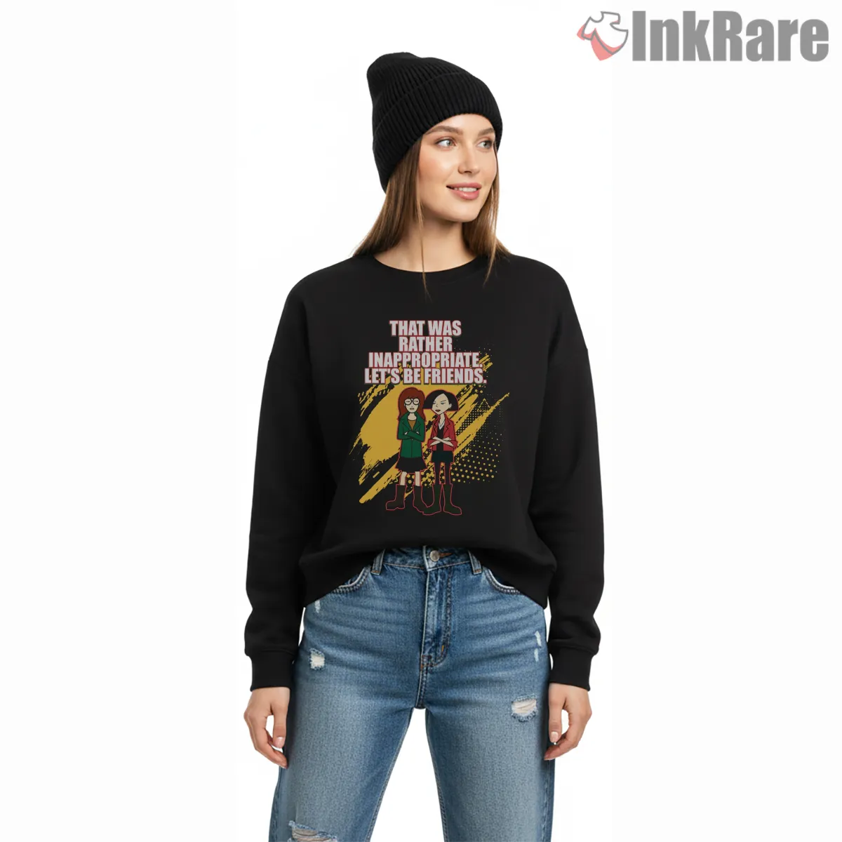 Daria That Was Inappropriate Lets Be Friends Shirt on graphic shirt for women graphic tee