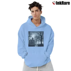 Men’s Dark Shadows Poster Pullover Hoodie in light blue | Cozy, Durable, Modern Fit