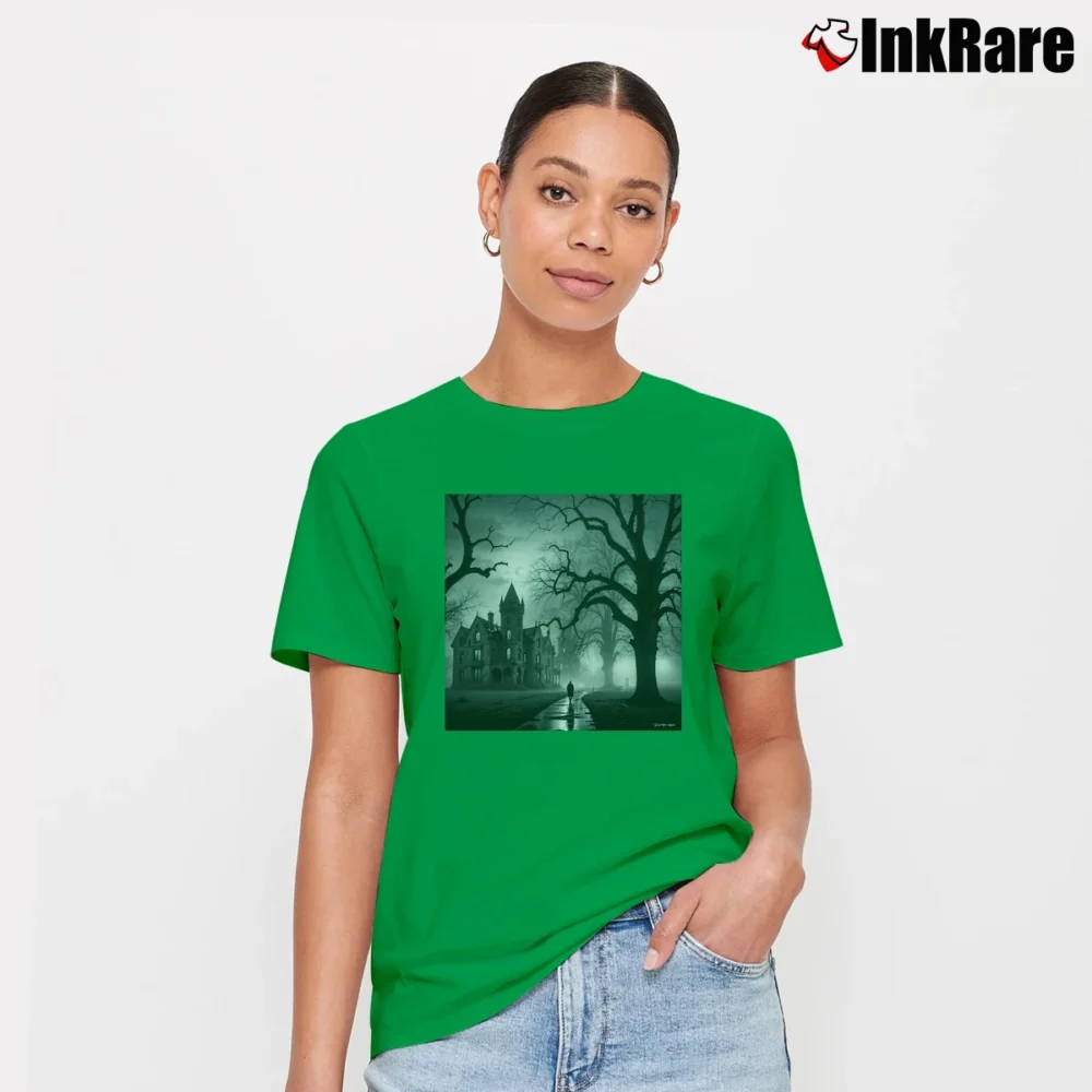 Women’s Dark Shadows Poster Signature T-Shirt in irish green | Soft, Flattering Fit