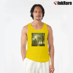 Men’s Dark Shadows Poster Tank Top in yellow | Breathable, Active-Friendly Design