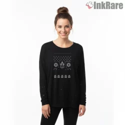 Dark Side Lack Of Cheer Holiday Shirt on black long sleeve shirt for women graphic tee