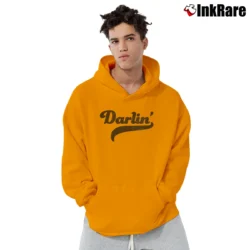 Men’s Darlin' Graphic Pullover Hoodie in orange | Cozy, Durable, Modern Fit