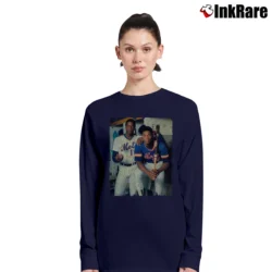 Women’s darryl strawberry dwight gooden new york mets for Baseball Fans Long-Sleeve Top in navy | Sleek, Versatile, All-Season