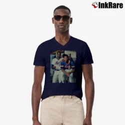 Men’s darryl strawberry dwight gooden new york mets for Baseball Fans V-Neck Tee in navy | Sharp, Breathable, Everyday Staple