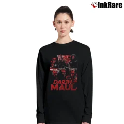 Women’s Darth Maul Star Wars Retro Graphic Long-Sleeve Top in black | Sleek, Versatile, All-Season