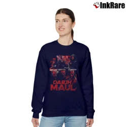 Women’s Darth Maul Star Wars Retro Graphic Relaxed Sweatshirt in navy | Soft, Laid-Back Vibe