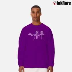 Men’s Darth Vader Boba Fett Pulp Fiction Star Wars Long-Sleeve Shirt in purple | Sleek, Lightweight, Year-Round Wear