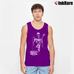 Men’s Darth Vader Heavy Metal Star Wars Graphic Tank Top in purple | Breathable, Active-Friendly Design