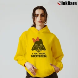 Women’s Darth Vader I Am Your Mother Star Wars Funny Cozy Hoodie in yellow | Warm, Structured, Stylish