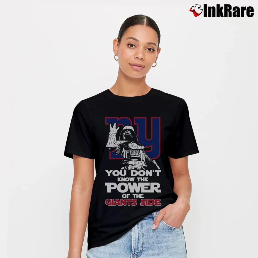 Women’s Darth Vader New York Giants Star Wars Football Signature T-Shirt in black | Soft, Flattering Fit