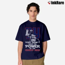 Men’s Darth Vader New York Giants Star Wars Football Classic T-Shirt in navy | Soft, Breathable Everyday Wear