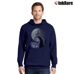 Men’s Darth Vader Nightmare Before Christmas Star Wars Pullover Hoodie in navy | Cozy, Durable, Modern Fit