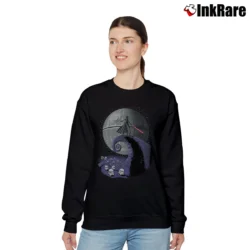 Women’s Darth Vader Nightmare Before Christmas Star Wars Relaxed Sweatshirt in black | Soft, Laid-Back Vibe