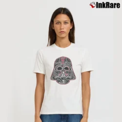 Women’s Darth Vader Sugar Skull Star Wars Signature T-Shirt in white | Soft, Flattering Fit