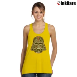 Women’s Darth Vader Sugar Skull Star Wars Tank Top in yellow | Lightweight, Movement-Friendly