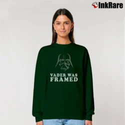 Women’s Darth Vader Was Framed Star Wars Graphic Relaxed Sweatshirt in forest green | Soft, Laid-Back Vibe