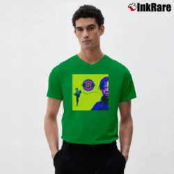 Men’s Das EFX Dead Serious V-Neck Tee in irish green | Sharp, Breathable, Everyday Staple