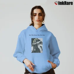 Women’s David Bowie 90s Mick Jagger Rolling Stones I Fucked Mick Jagger Cozy Hoodie in light blue | Warm, Structured, Stylish
