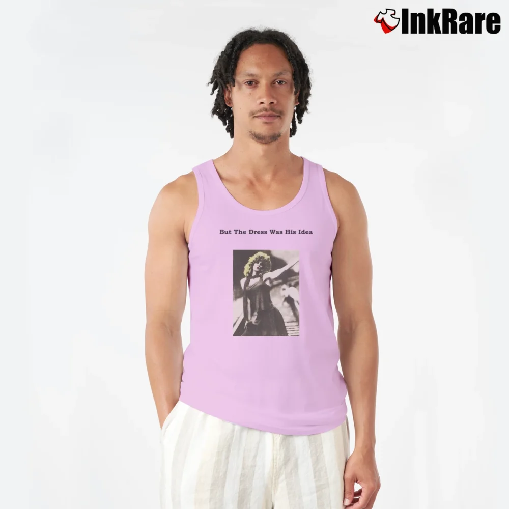 Men’s David Bowie 90s Mick Jagger Rolling Stones I Fucked Mick Jagger Tank Top in light pink | Breathable, Active-Friendly Design